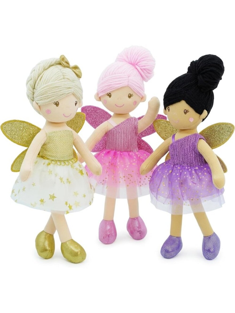 12" Enchanted Garden Fairy Dolls Set - Magical Decor for Kids & Collectors